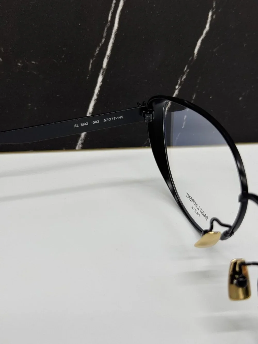 NEW SAINT LAURENT SLM92 003 EYEGLASSES WOMEN CAT EYE BLACK EYEWEAR SL M92